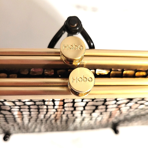 HOBO The Original Embossed Mixed Metallic Scales 'Lauren' Leather W… - Picture 3 of 12